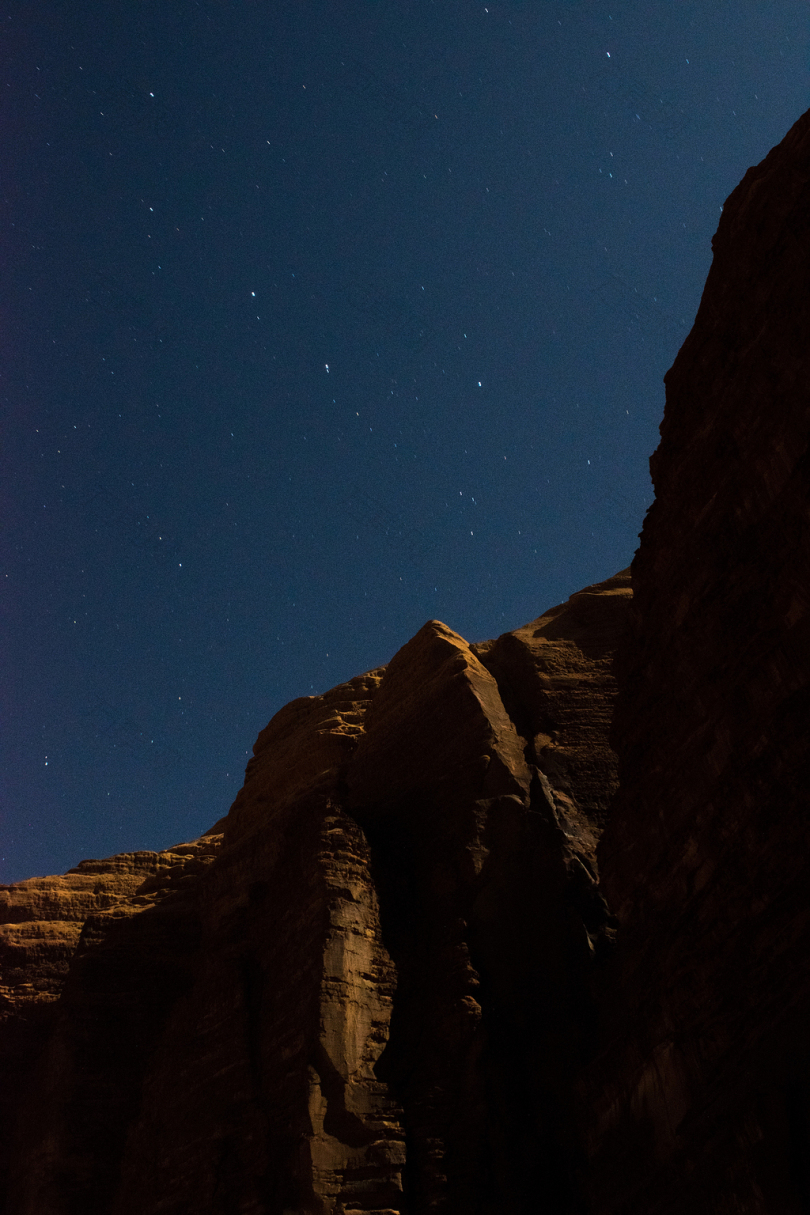 夜间褐峡谷
