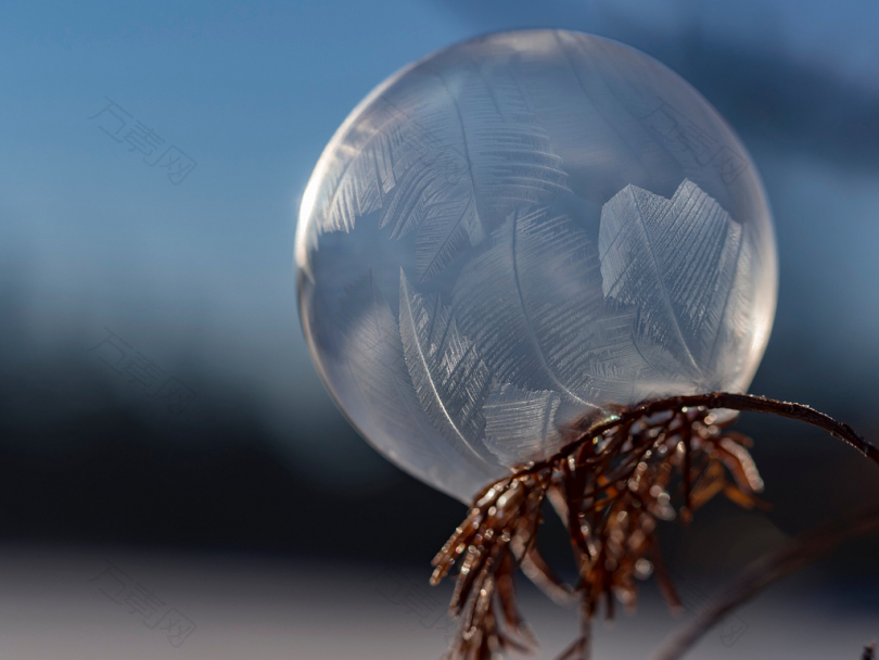 玻璃球的选择性聚焦摄影