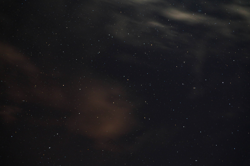 天体摄影天文学天空风景夜晚星星橙色云彩夜空开始