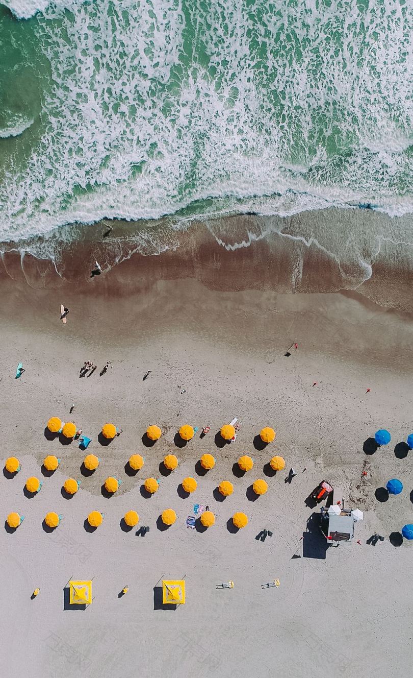 沙滩伞摄影
