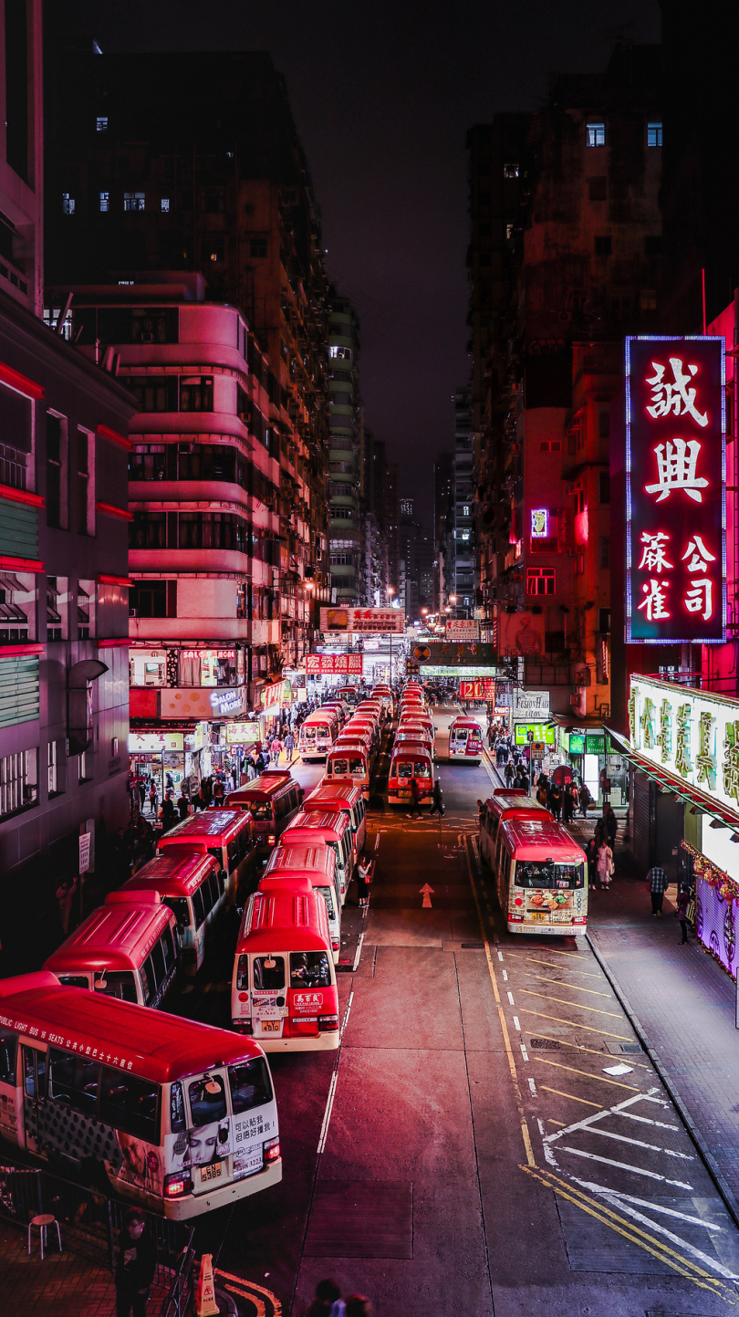 香港夜晚街道
