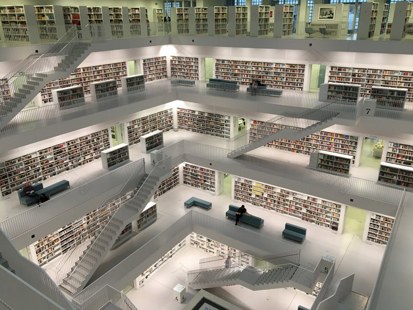 五层图书馆建筑图片