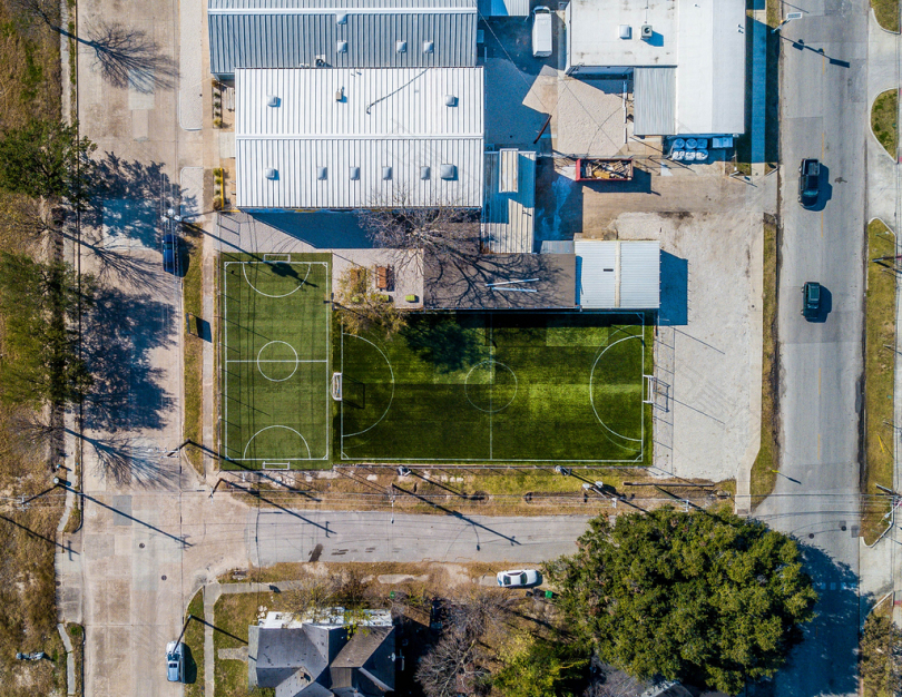 足球场航空摄影