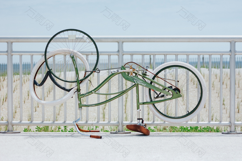 绿色城市自行车