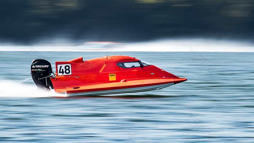 汽速度快艇快速赛车船水上运动机动船比赛竞赛体育水车辆轻便汽艇水