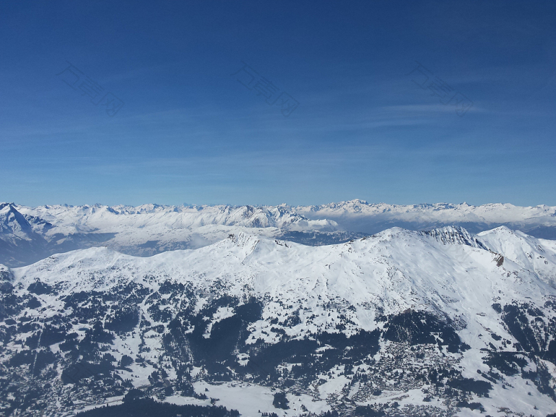雪山航空照片