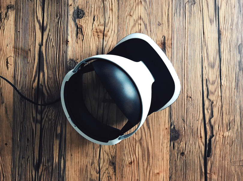 VR耳机木头游戏未来科技索尼屏幕娱乐虚拟现实数字