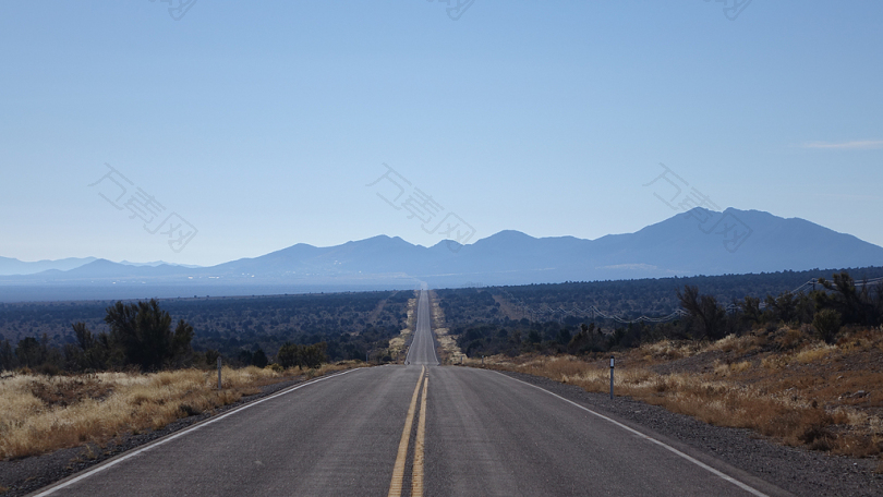 路公路沥青性质旅行天空景观空消失点刚才山水平沙漠长美国