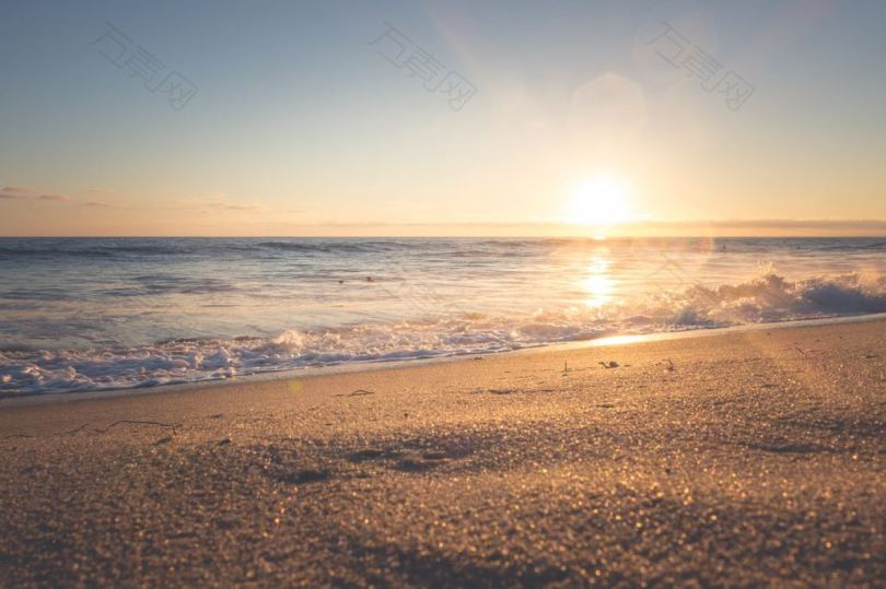 日落海岸摄影