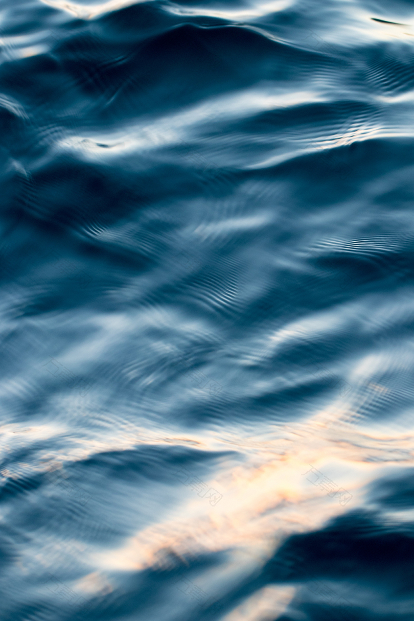水海海洋海岸波浪涟漪焦点纹理图案户外自然壁纸瓦片日落