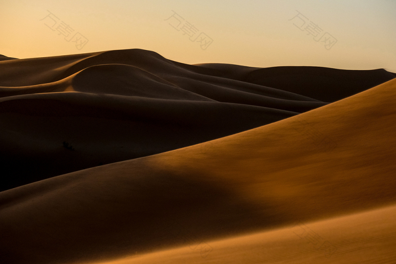 日落沙漠