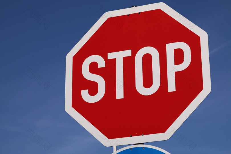 停止盾路标红色警告warnschild路牌停止的迹象注意含禁令交通