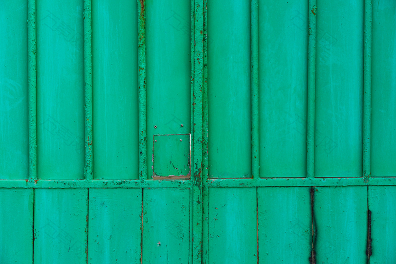 绿色钢闸门