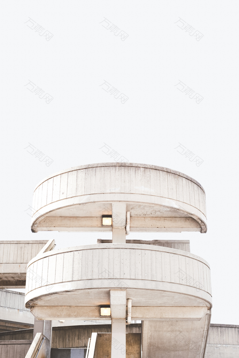 凯霍加福尔斯某大厦的圆柱形楼梯井