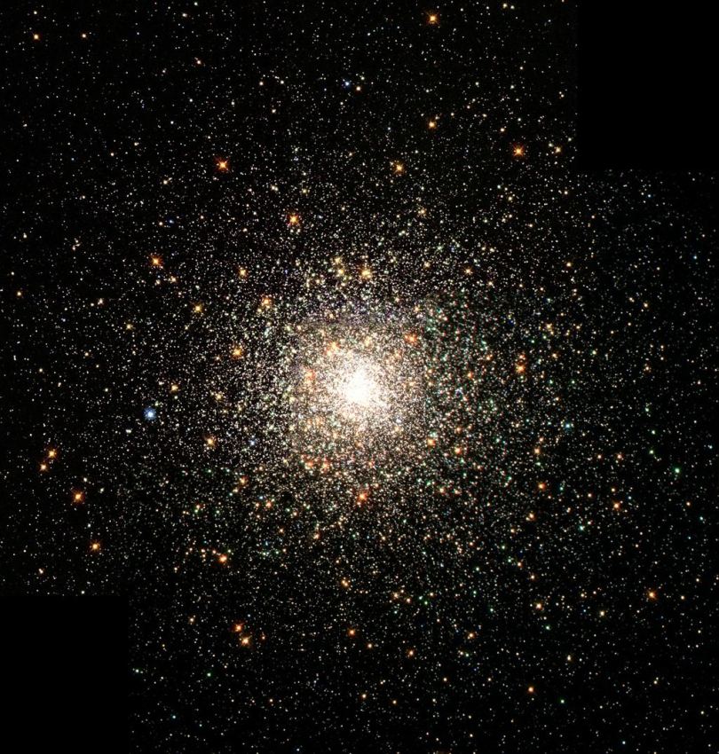一张星系团明亮中心的特写照片