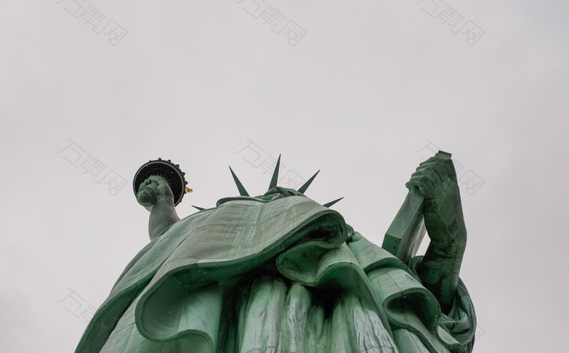 纽约自由女神像低角度摄影