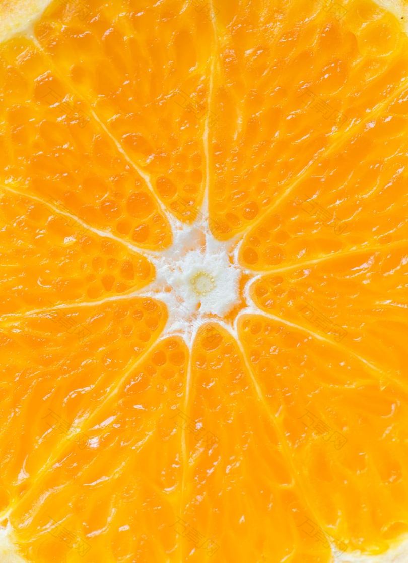 橙子切片纹理