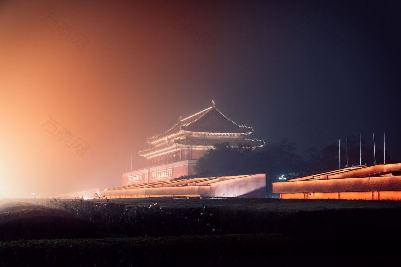 北京紫禁城夜景