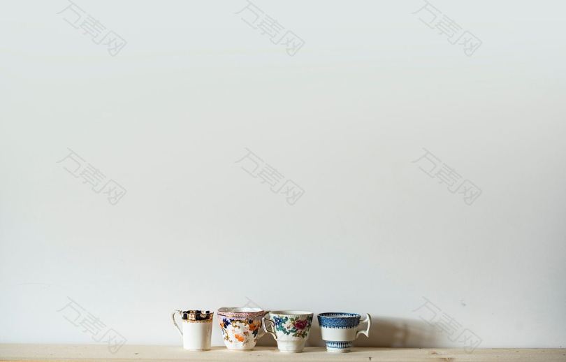 茶杯花式瓷器及茶杯