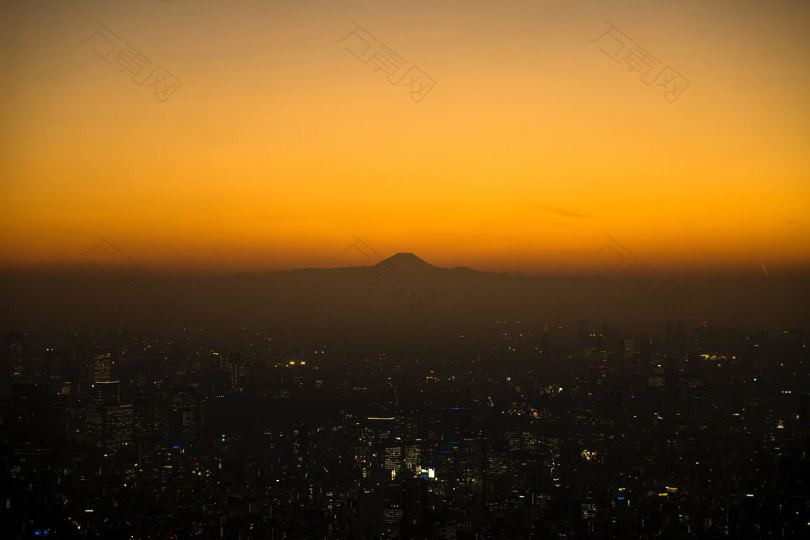 富士山夜光