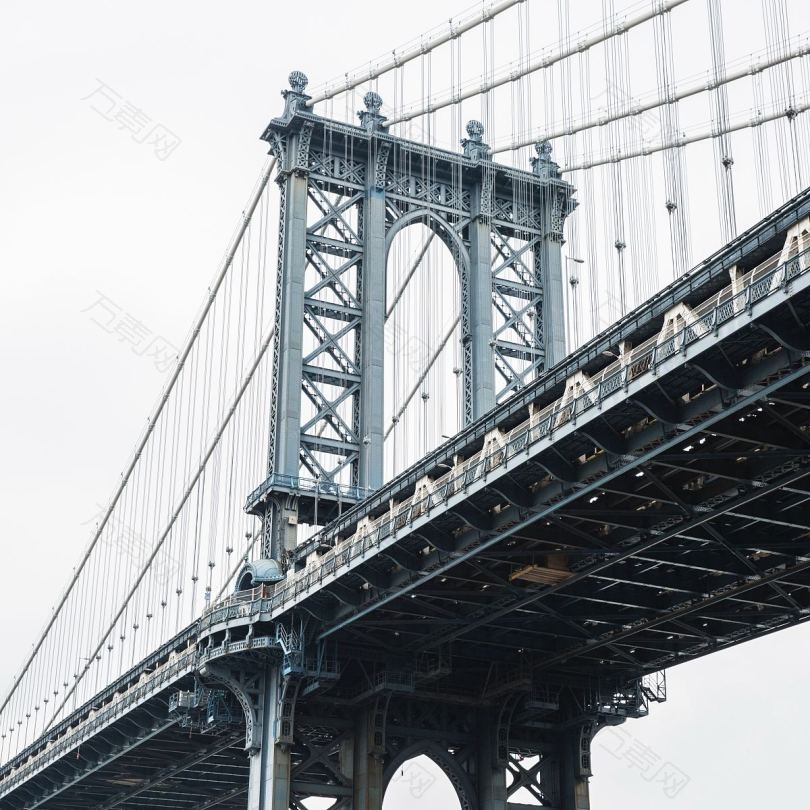 从邓波看曼哈顿大桥的景色