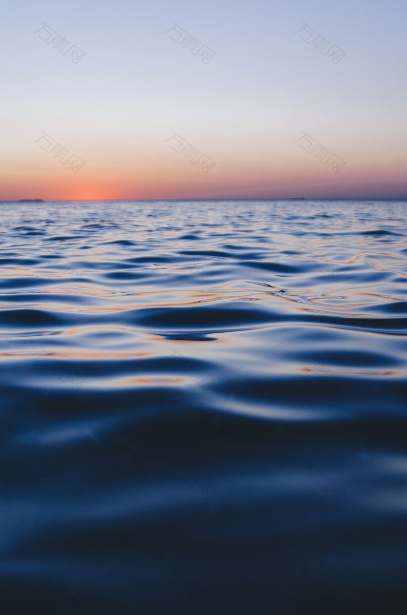 水波纹海水和海洋