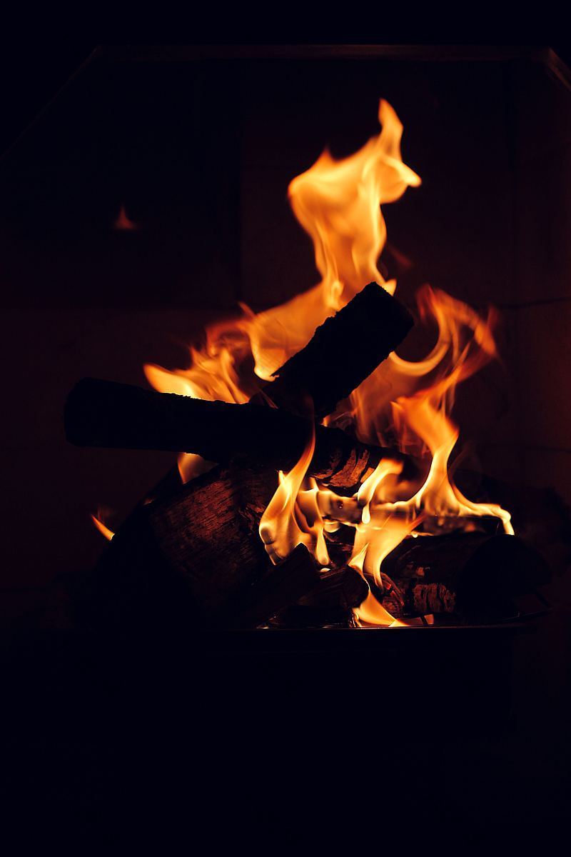 火焰烤架炉排和黑色