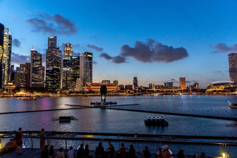 新加坡中央商务区景观