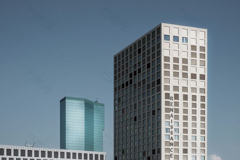 建筑物窗户塔楼和摩天大楼