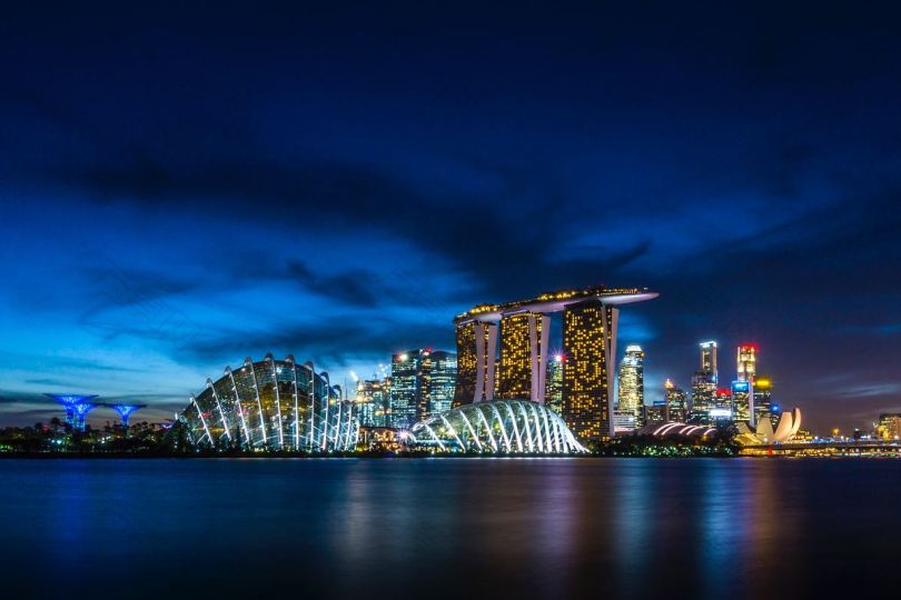 夜间新加坡