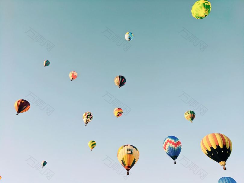 热气球天空气球和活动高清